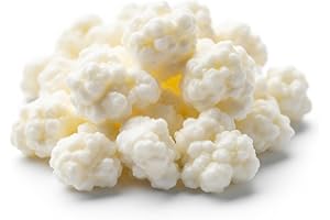 NATUDELIGHT Live Milk Kefir Grains - Non-GMO, Easy to Make Homemade Kefir - Probiotic Starter Culture (1 TBSP) - Reusable, Bulgaros