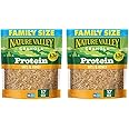 Nature Valley Protein Granola, Oats and Honey, Family Size, Resealable Bag, 17 OZ (Pack of 2)