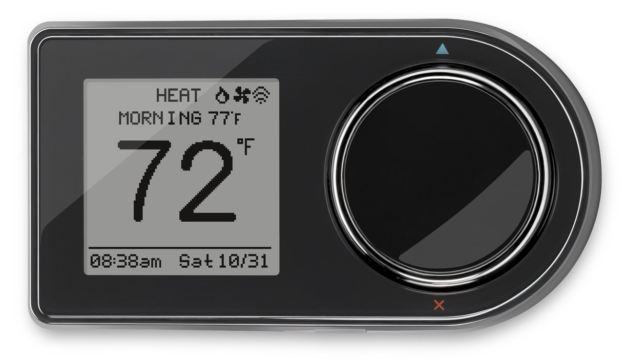 Lux Products GEO-BL Wi-Fi Thermostat, Black by Lux