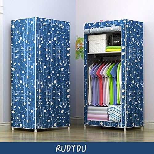 RUOYOU Dust-proof Wardrobe,Portable Collapsible Cabinet,Assembled Single People Closet For Home Bedroom-B 150x70x45cm(59x28x18inch)