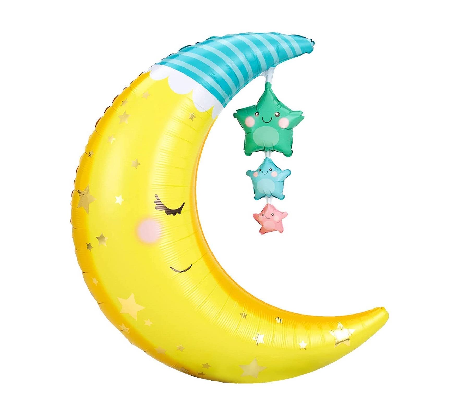 Moon 1 Foil Balloon, 75cm (2 pack)