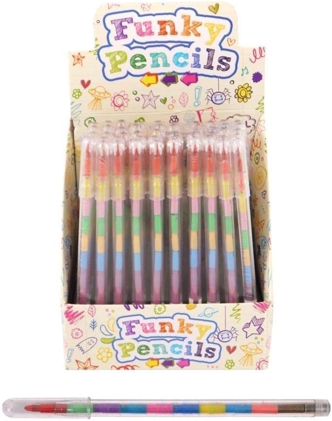 ZaF 20 Crayons with 11 Swap Points Pencil Multi Colour Crayon Stationary Sets Party Bag fillers