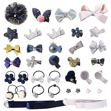 Amazon Com Baby Hair Clips Cute Hair Bows And Baby Elastic Hair