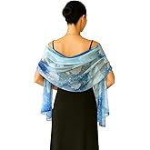 Shanlin Elegant Semi-Transparent Jacquard Scarf – Soft Lightweight Wrap for Formal Events, 70x180cm