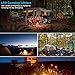 Pack of 2 Lantern Flashlights, BYBLIGHT 2 in 1 Camping Lantern and Flashlights with 3 Modes, High Output Bright for Hiking, Camping, and Emergencies (lantern)