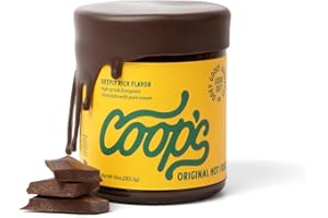Coop's Original Hot Fudge: Gourmet, All Natural, Handcrafted, Gluten Free, Non-GMO, Chocolate Ice Cream Toppings, Sundae, Desserts, 10 Ounce