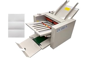 TECHTONGDA Automatic Paper Folder Electric Folding Machine Document Folder Paper Folding Maker with Speed Adjustable Paper Fo