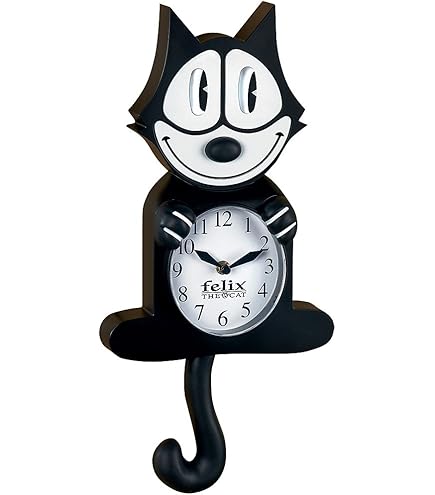 Amazon.com: BLUE ISLAND Felix The Cat, 3D motion wall clock, size