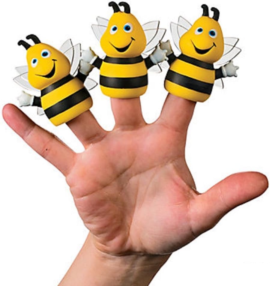bumble bee finger puppet