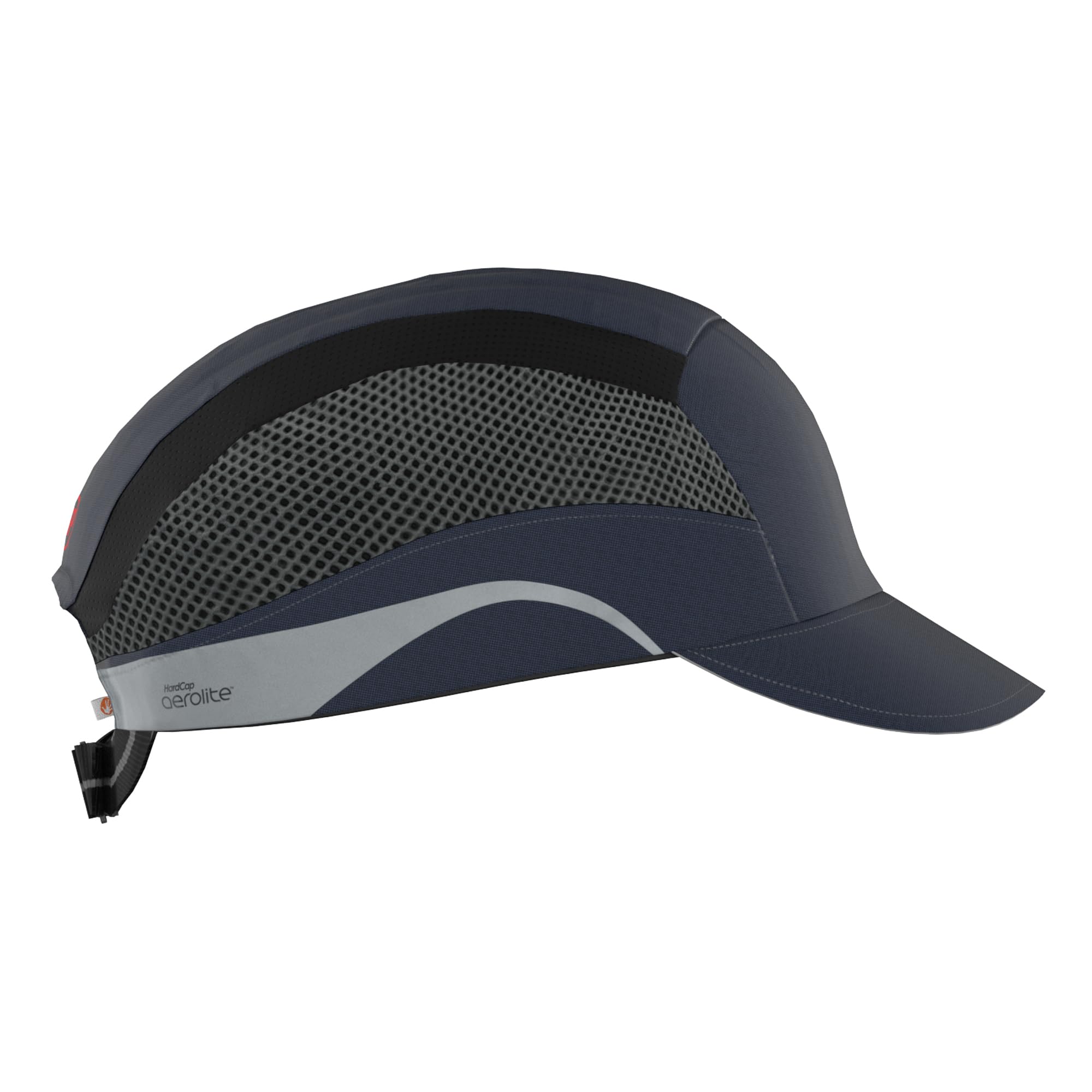 JSP HARDCAP Aerolite Lightweight Safety Bump Cap - 5cm Peak - Navy - Ventilated - Mens Hard Hat Cap - for Construction, Warehousing, Manufacturing & Industry - EN812