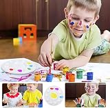 JCF 3 PCS Round Paint Tray Palette 6.7in with 10 Wells 1 Central Reservoir view 7