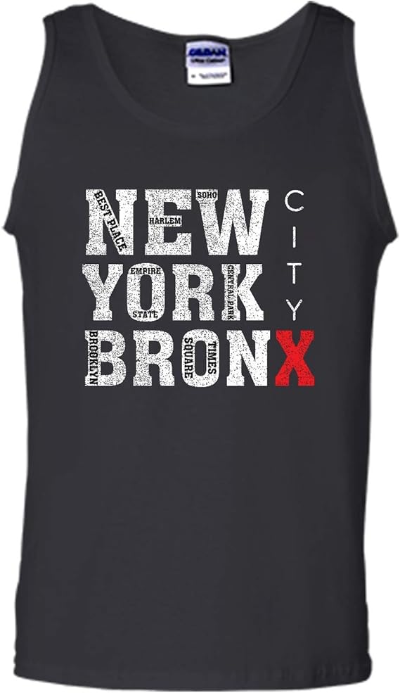 New York Bronx Black XL Tank Top Clothing