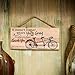 P. Graham Dunn Who You Have Beside You Tandom Bike 5 x 10 Wood Plank Design Hanging Sign