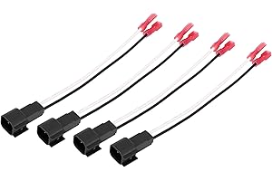 ACROPIX Car Speaker Wire Adapter Wiring Harness Fit for Ford F-150 Plastic - Pack of 4 Black