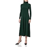 Norma Kamali Women's Sleeve Turtle Long Swing Dress