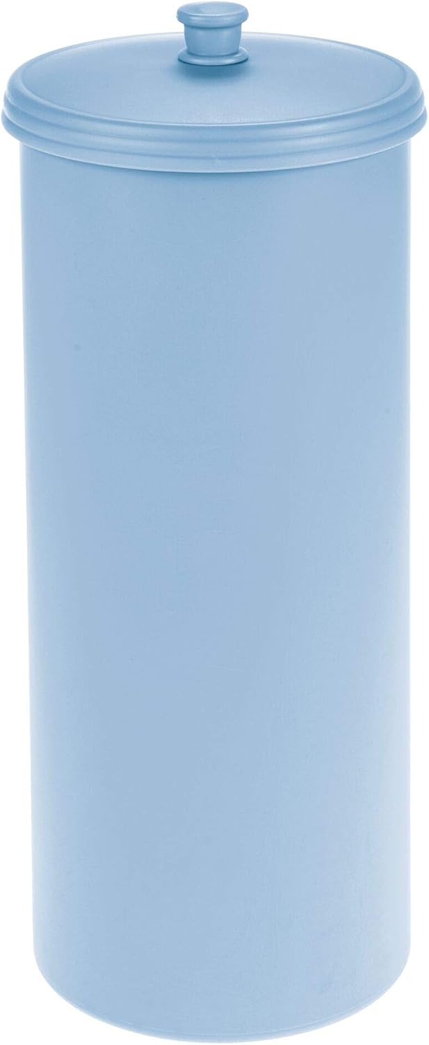 mDesign Plastic Free Standing Toilet Paper Holder Canister - Storage for 3 Extra Rolls of Toilet Tissue - for Bathroom/Powder Room - Holds Mega Rolls - Gray: Home & Kitchen