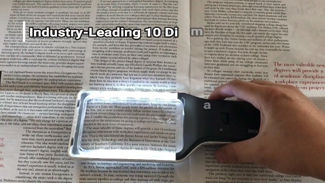 6 Magnifying+Handheld+Magnifier+Magnification+Dimmable