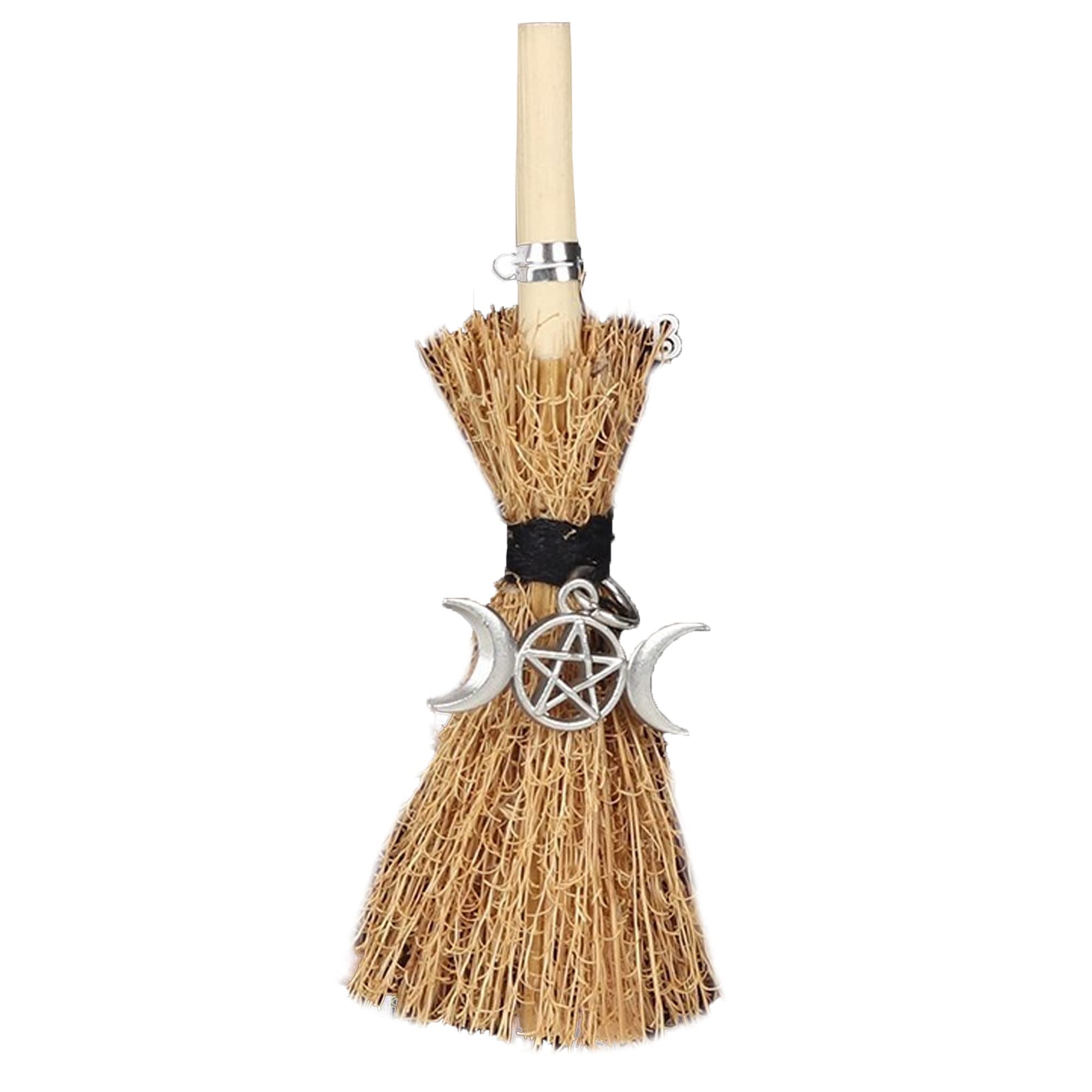 Something Different Ornament Triple Moon Mini Magick Broomstick Brown/Black