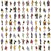 Evemodel P150W 100pcs Model Trains 1:150 Scale Painted Figures N
