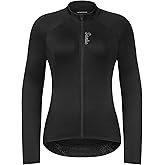 Santic Cycling Jersey Women Long Sleeve,Winter Thermal Pro Fleece Bike Jersey for Women Breathable Cycling Jersey