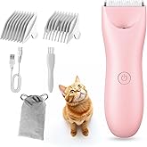 Grimgrow Dog Clippers Pet Grooming Kit, Low Noise Dog Hair Trimmer for Grooming Cordless Pet Shaver with LED Light for Dogs Cats Animals