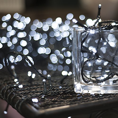 image for RPGT Solar String Lights 500LED USB Charging Fairy String Lights Water