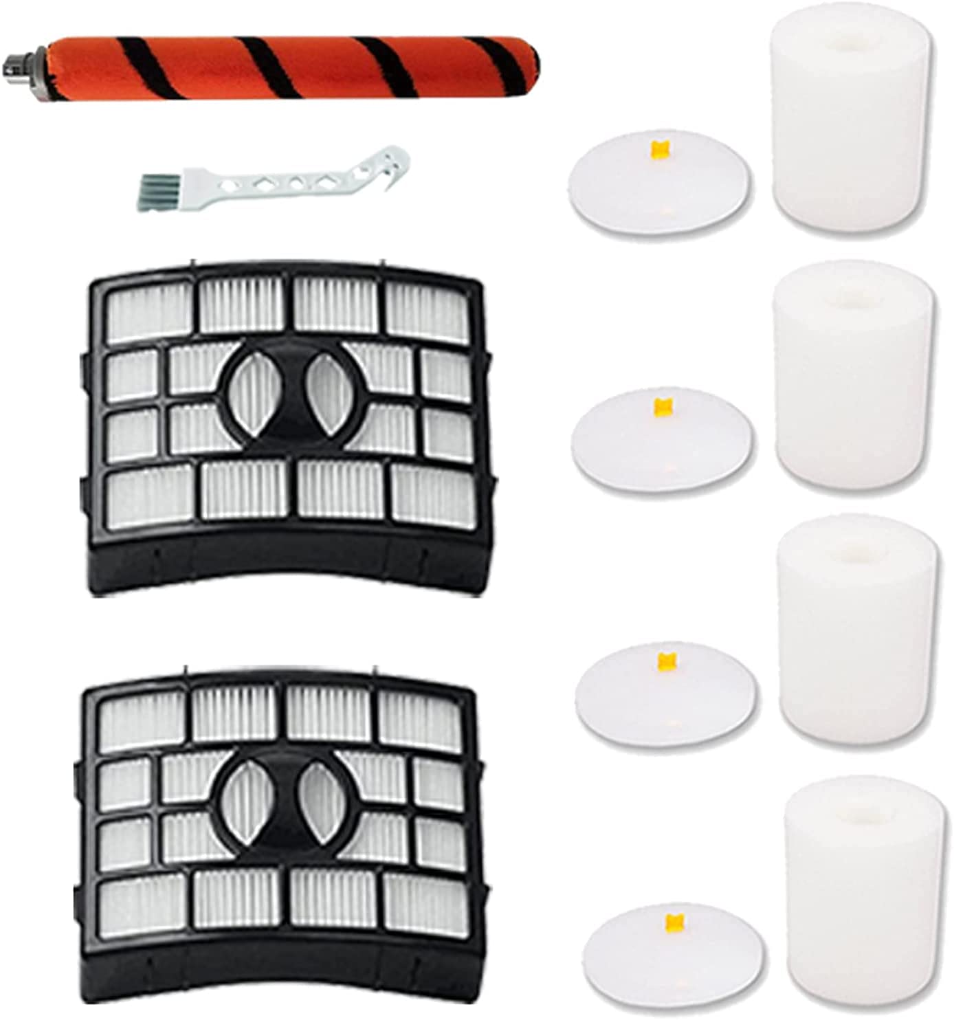 Photo 1 of Foam Hepa Filter Brushroll Roller for Shark APEX DuoClean Lift-Away AX950 AX951 AX952 AZ1000 40 AZ1000W AZ1002 40 AZ1002BRN ZU881 ZU885 NV830 NV831 NV835 vacuum,part # 1173FT950,XFF650 and XHF650