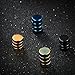 Oidea 8PCS 8MM Stainless Steel Fake Gauges Non-piercing Stud Earrings for Men Women,Hypoallergenic,4 Color Assorted