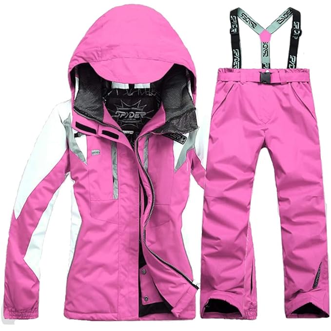 Womens Ski Suit Winter Snowboarding Outfit Ski Jacket Snow Coatski Pants Suit Waterproof Windproof Sport Rain Jacket Pants