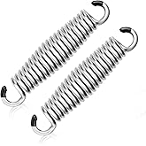 2 Pack Porch Swing Springs, Premium Stainless Steel Heavy Duty Springs, 1300 LB Rust Resistant Swing Springs for Swings & Hammocks (Silver)
