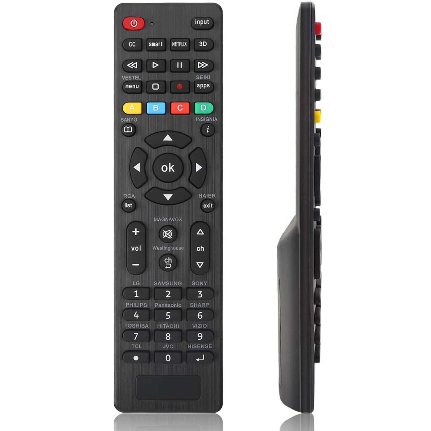 Photo 1 of Universal TV Remote Control Replacement for Samsung/LG/Philips/TCL/Hisense/Haier/Sanyo/RCA/JVC/Insignia/Westinghouse/Hitachi/Magnavox/Seiki/Panasonic and Other Brands Smart TVs