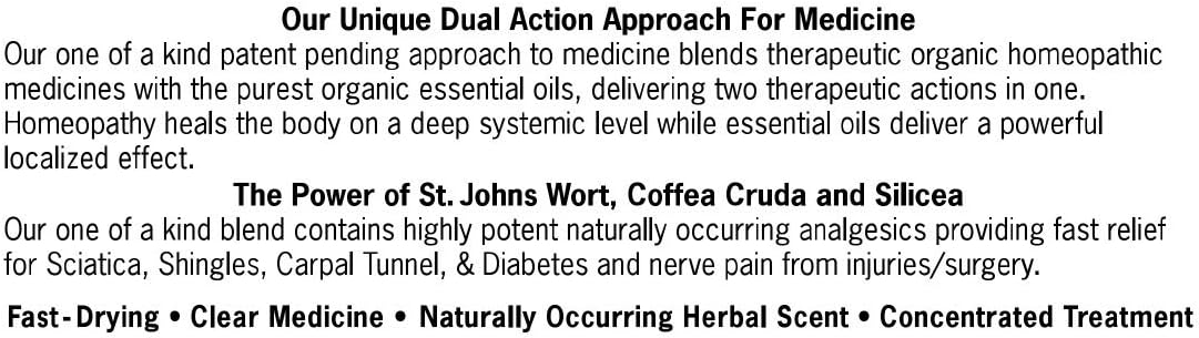 Forces of Nature -Natural, Organic Nerve Pain Relief (11ml) Non GMO, No Harmful Chemicals –Fast Acting Anti-Inflammatory Relief for Pain Associated with Sciatica, Diabetes, Shingles, Neuropathy: Health & Personal Care
