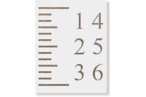 STENCIL REVOLUTION Growth Chart Stencil Template - Reusable Stencil for Growth Chart Rulers - Better Than Decals!