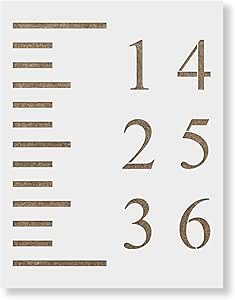 amazoncom growth chart stencil template reusable