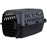Petmate Pet Porter Dog Kennel 19in, Dark Gray and Black, up to 10lbs | Made in USA