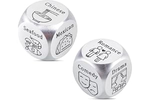 SOPHAUTEEM 2 PCS Date Night Idea Birthday Anniversary Couple Gifts for Him Her Boyfriend Girlfriend Food Decider Christmas Stocking Stuffers for Women Men Valentines Day Gifts for Wife Husband Wedding Engagement