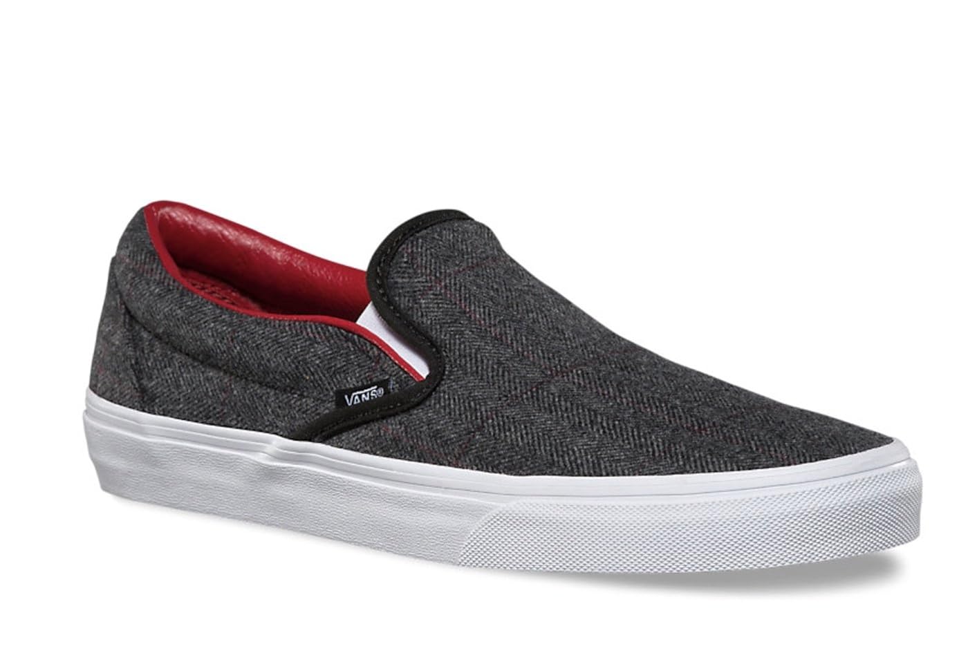 vans tweed slip on