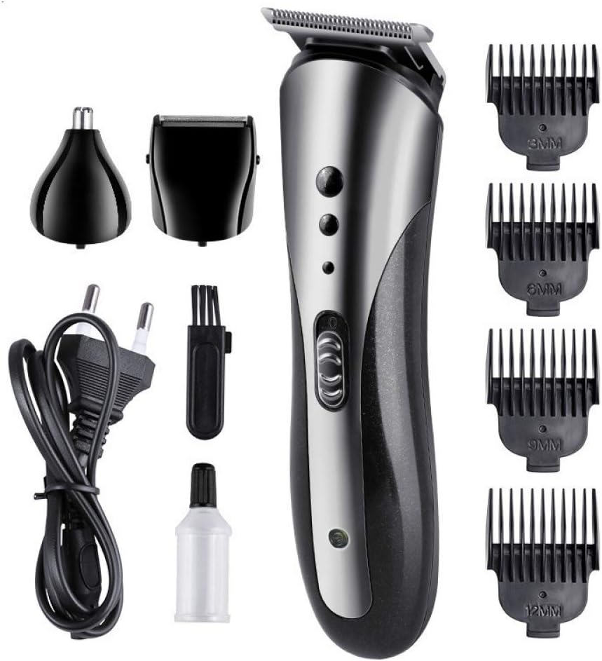 Men's Professional Multifunctional Hair Clipper, Shaving, Haircut, Nose Trimming, Baby Electric Slider, Cordless Electric Shaver Beard Trimmer, Waterproof and Durable Haircut Tool