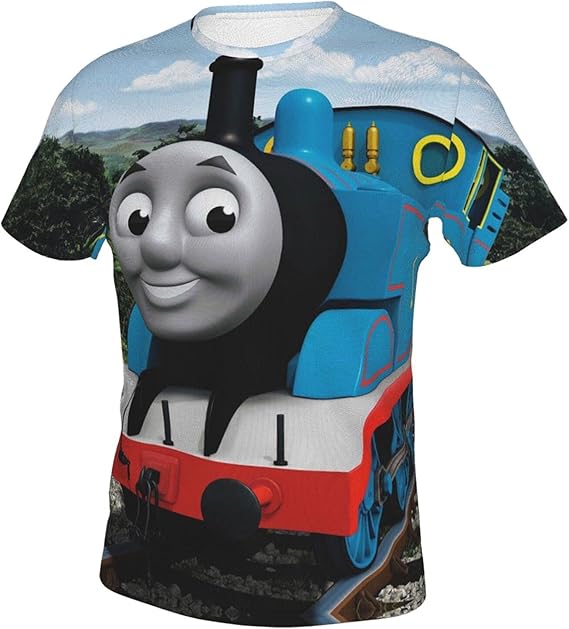 Amazon Co Jp 人気 きかんしゃトーマス 1 Tシャツ 男女兼用 夏服 丸首 上質 柔らかい 快適 カジュアル 防菌防臭 半袖 潮流 創意デザイン 3dプリント おしゃれ 人気 服 ファッション小物