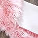 OJIA Deluxe Soft Fuzzy Fur Rugs Faux Sheepskin Shaggy Area Rugs Fluffy Modern Kids Carpet for Living Room Bedroom Sofa Bedside Decor(2 x 3ft, Pink)
