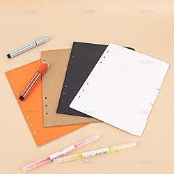 AUEAR, 4 Sets Paper Divider Index Page Tab Cards 4