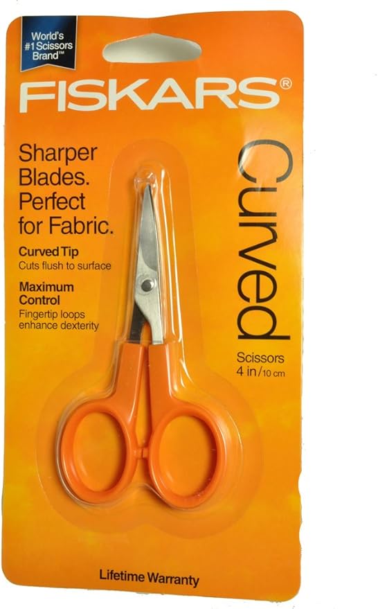 Fiskars 4 Inch Curved Sewing Scissors Amazon.co.uk Kitchen & Home