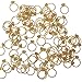 Ling's moment Diamond Ring Confetti for Wedding, Bridal Shower, Bachelorette Decor & Engagement Ring Confetti, Gold Table Glitter Paper Confetti, DIY Kits, 100pcs of 1
