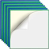 Etarnfly 8 Pack Peel-and-Stick Building Baseplates, 10”x10” Classic Building Boards - 100% Compatible with All Major Brands of Toy Building Sets, Sturdy Stacking Play Table Top, Blue/Green
