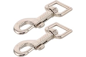 FRCOLOR 2pcs Heavy Duty Horse Rein Clips with Swivel Trigger Snap Hooks for Equestrian Tack Fastening