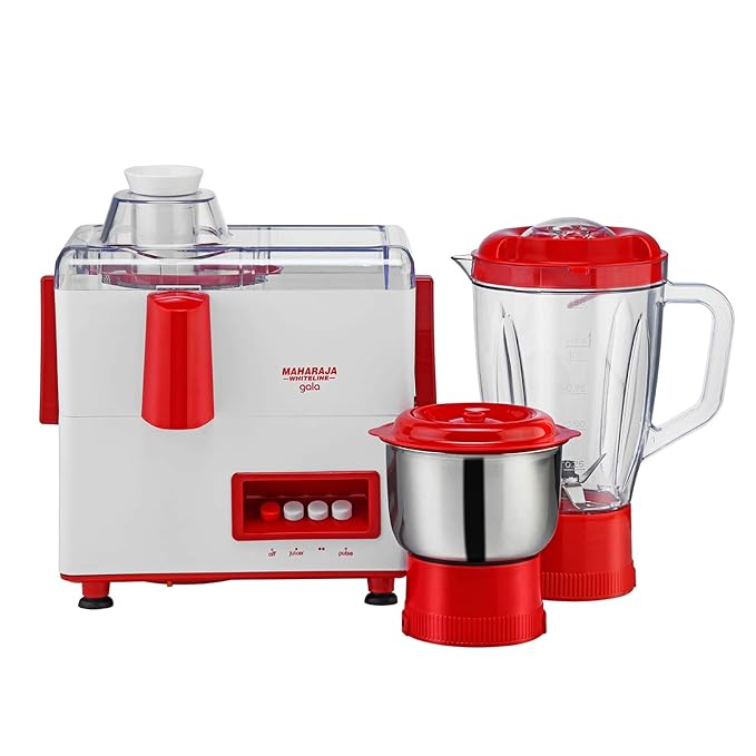 Buy Maharaja Whiteline Gala JX117 450Watt Juicer Mixer Grinder with 2