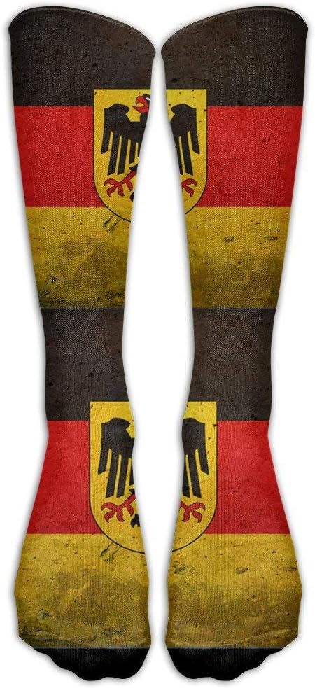 German Flag With The German Eagle Casual Unisex Sock Knee Long High Socks Sport Athletic Crew Socks One Size