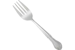 Winco 0004-06 12-Piece Elegance Salad Fork Set, 18-0 Stainless Steel