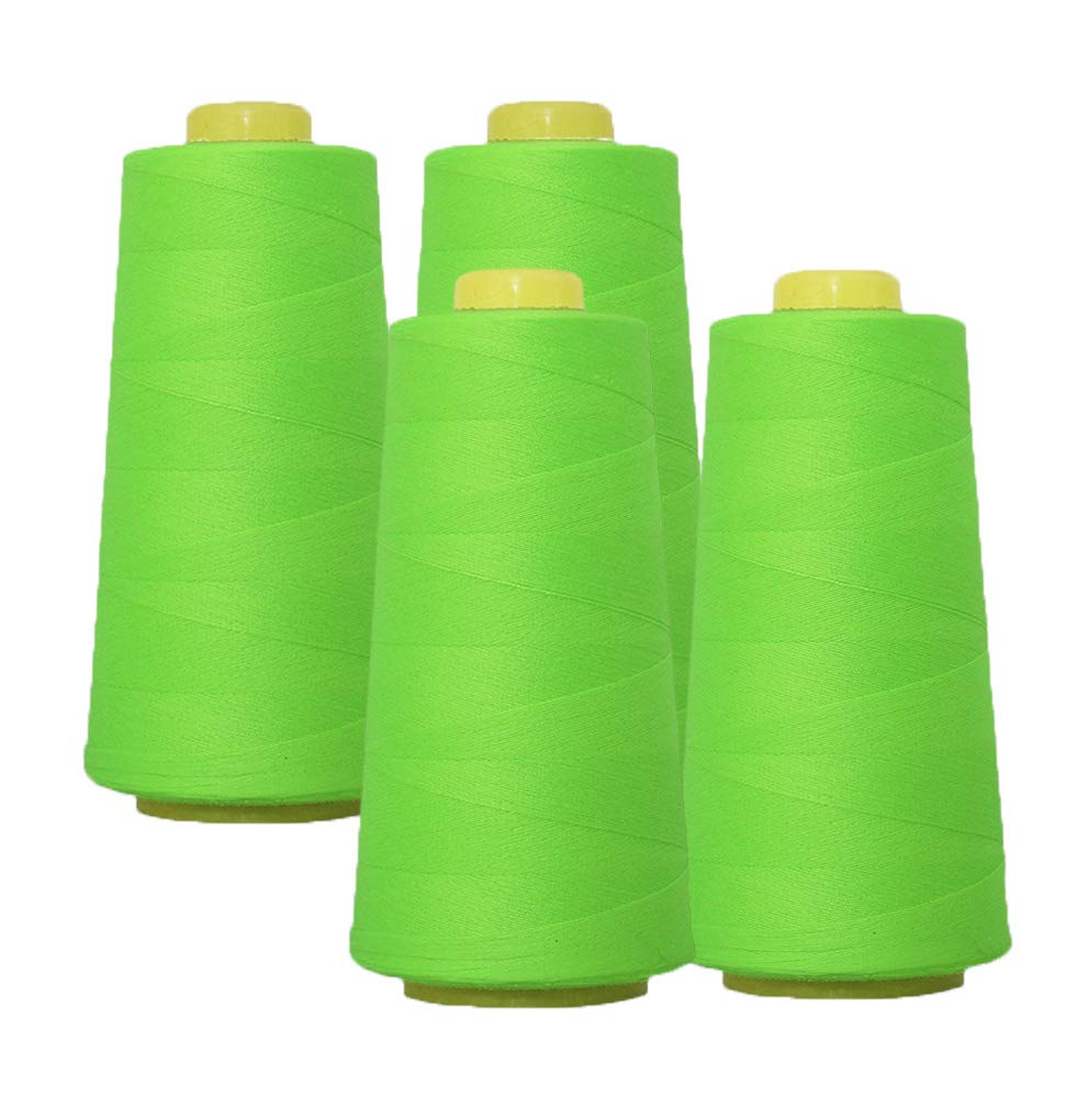 AK TRADING CO. ST-4PK-NEONGREEN#902 Thread, NEON Green