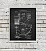 Vintage Drum Posters Set of 4 Unframed Patent Art Chalkboard Gift for Drummer Wall Decor